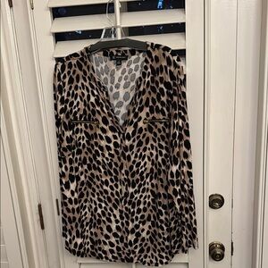INC International Concepts Animal Print Blouse